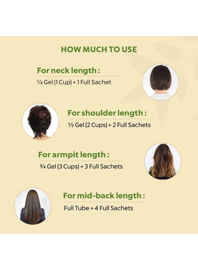 Indus Valley Damage Free Natural Gel Hair Colour For Women | Ammonia & Ppd Free Organic Hair Colour With 100% Grey Coverage, Long Lasting Hair Color Trial Pack | Medium Brown - Image 2