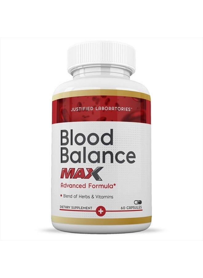 Justified Laboratories - (2 Pack) Blood Balance Max 1295MG Formula Supplement Pills 120 Capsules - Image 1