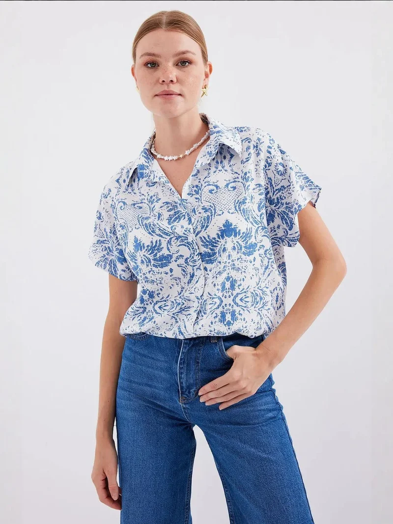 BIG DART BDART Short Sleeve Button-Up Shirt