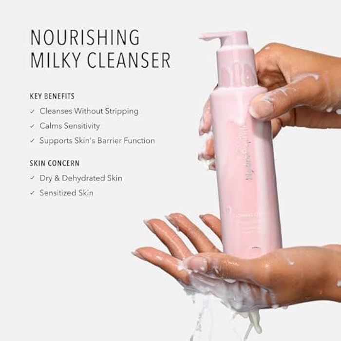 HydroPeptide Cashmere Cleanse, Facial Rose Milk, Clean & Balance Skin's Natural Oils, 6.76 Ounce - Image 2