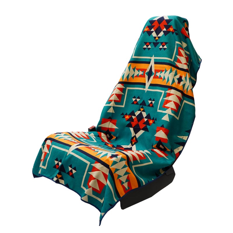 Sprints Athletic Running Towel, Full-Sized, Car Seat Cover - Performance Microfiber (Bohemian Nomad Noises) - Image 1