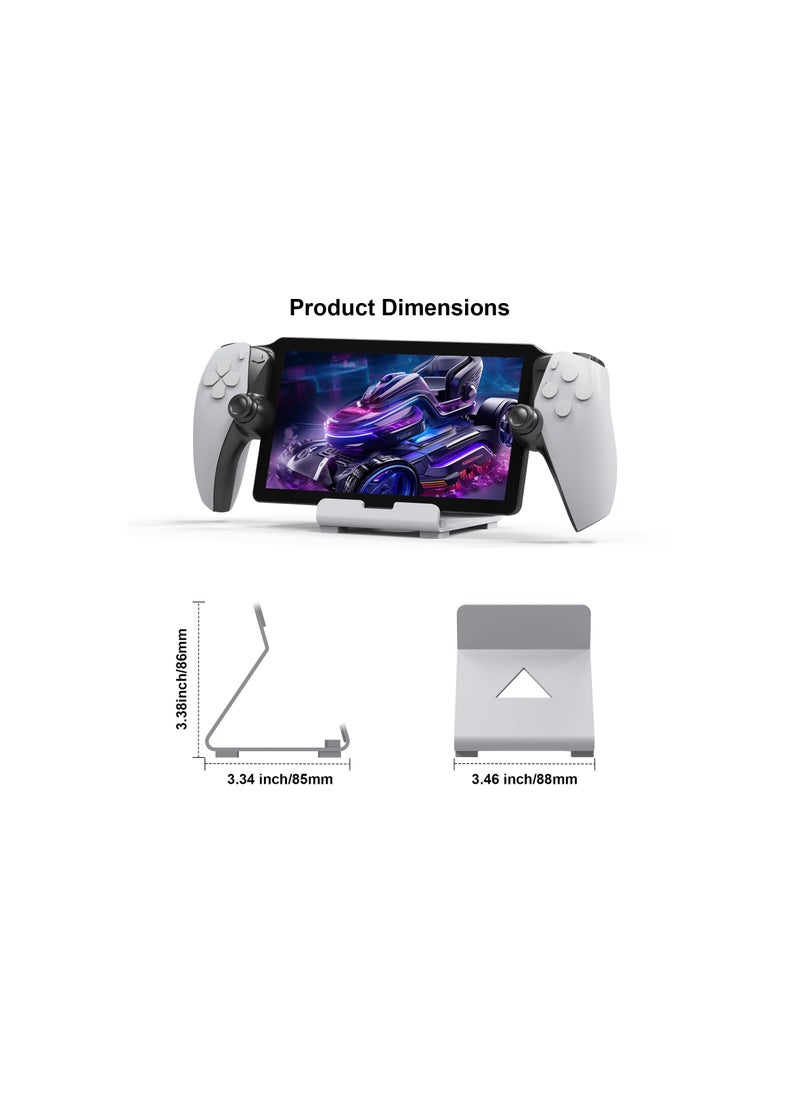 XICEN Metal Stand Designed for Playstation Portal,Super Sturdy Gaming Accessories Holder Stand Compatible with Switch,PS Handheld Console and Mobile Phones (White)  - Image 4