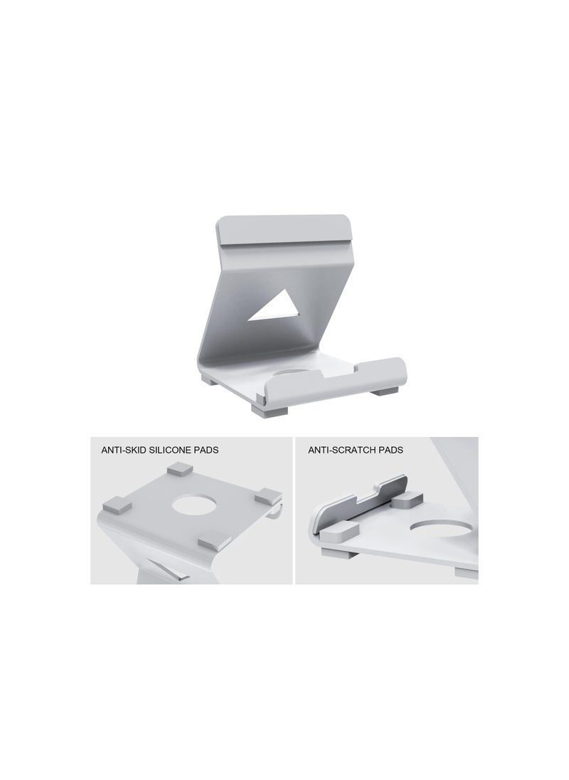 XICEN Metal Stand Designed for Playstation Portal,Super Sturdy Gaming Accessories Holder Stand Compatible with Switch,PS Handheld Console and Mobile Phones (White)  - Image 3