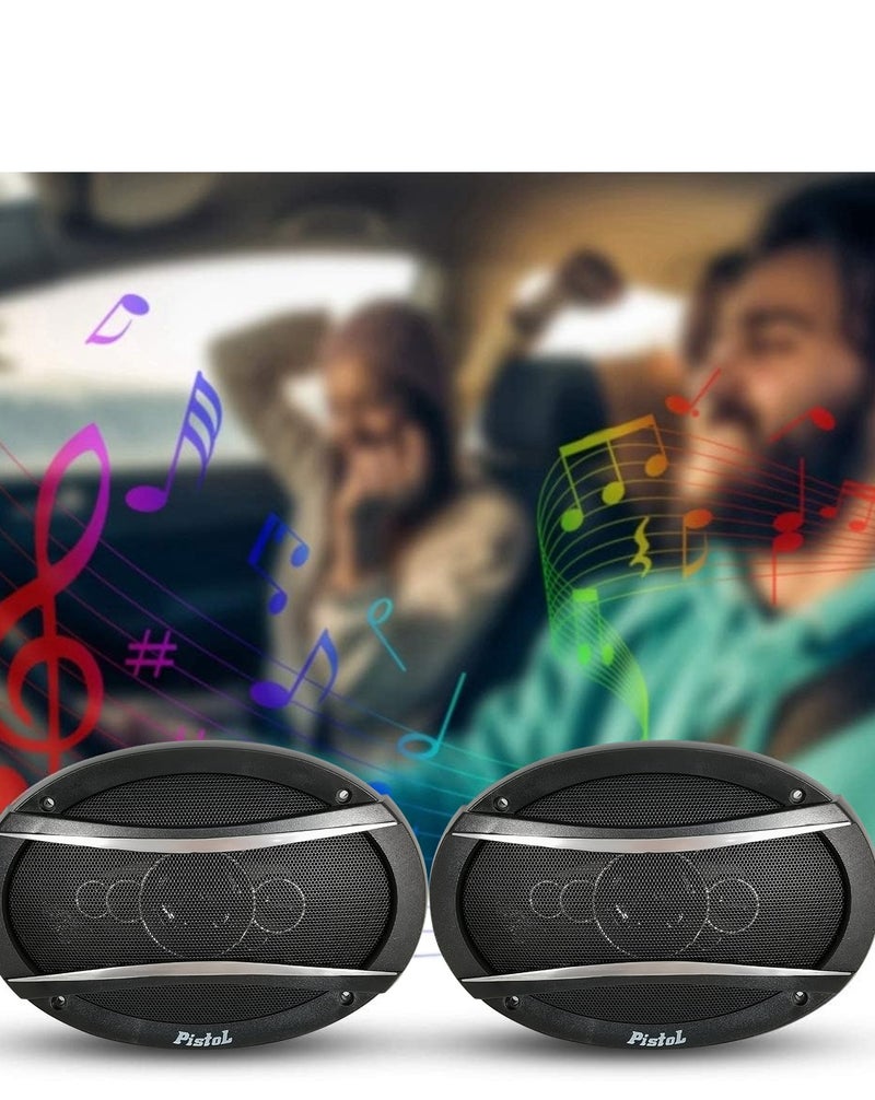بيستول مكبر صوت للسيارة مقاس 6×9 بوصة، بقدرة 600 واط، محوري خماسي الاتجاهات (5-Way Coaxial) طراز TS-A6995S؛ مكبر صوت عالي القدرة مخصص لأبواب السيارة بمقاومة 4 أوم، يوفر نظام صوت ستيريو كامل النطاق مع صوت جهير عميق ونغمات حادة واضحة. - Image 5