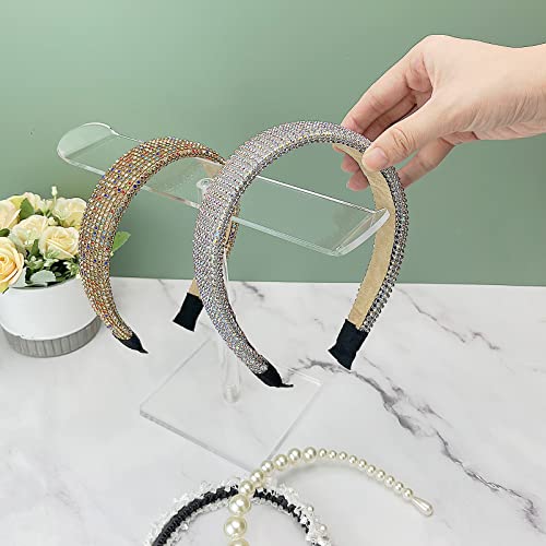 Bigfety Acrylic Headband Holder, Hair Accessories Organizer Clear Stand for Girls - Image 5