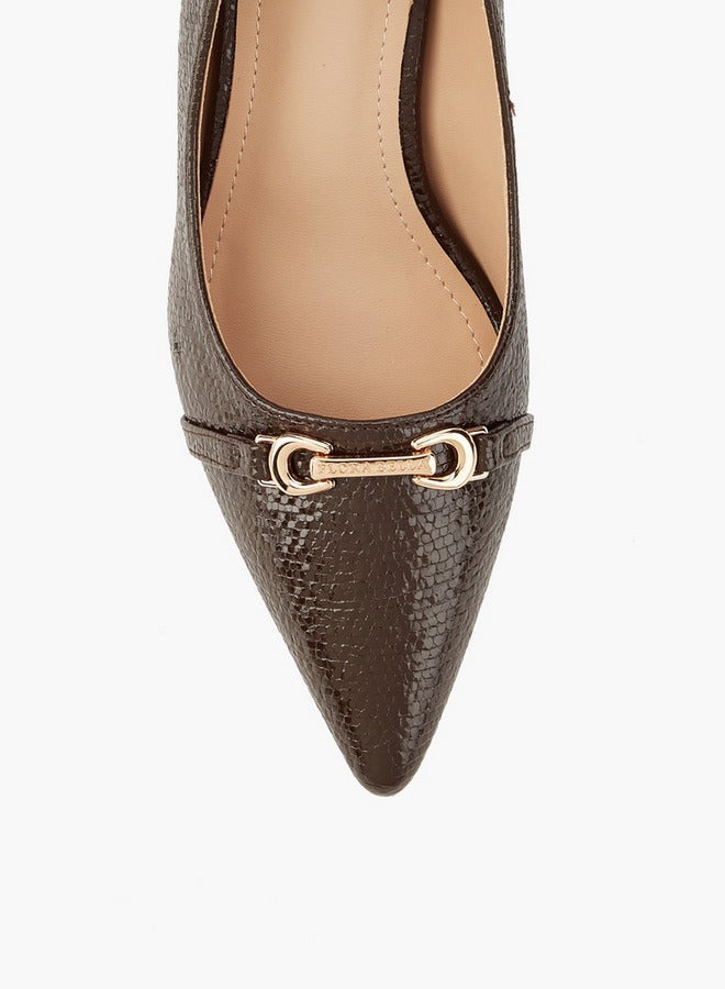 فلورا بيلا من شو إكسبرس أحذية بكعب خنجر سهلة الارتداء بنقوش - Image 5