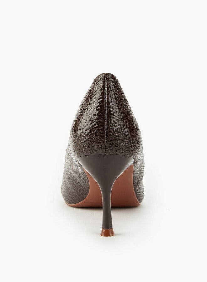 فلورا بيلا من شو إكسبرس أحذية بكعب خنجر سهلة الارتداء بنقوش - Image 4