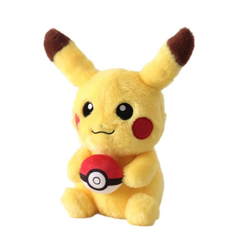 Bluejw 3 Styles 8-Inch Stuffed Anime Pikachu Plush Toy – Soft Pokemon Animal Dolls for Kids, Ideal as Claw Machine Prizes or Gifts - Image 2