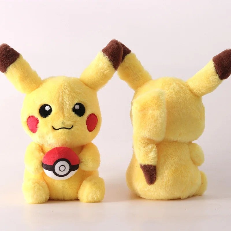 Bluejw 3 Styles 8-Inch Stuffed Anime Pikachu Plush Toy – Soft Pokemon Animal Dolls for Kids, Ideal as Claw Machine Prizes or Gifts - Image 5
