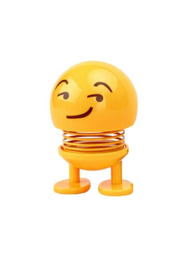 Generic Smiley Dolls Cute Cartoon Funny Emoji Car Ornaments With Light  - Image 1