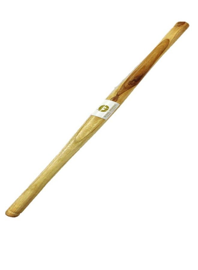 ARMAN SPOONS Wooden Slim Rolling PIN BELAN ROTI CHAPATI Bake Cake Maker Rolling PIN BELAN Handmade from ONE Piece of Wood 14 inch Long (Teak 4) - Image 1