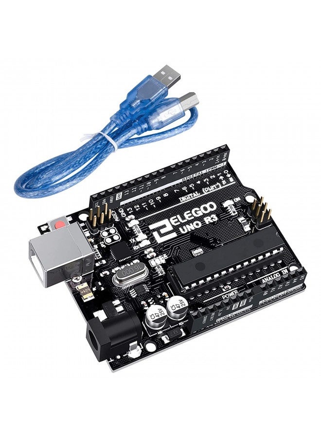 Elegoo Uno R3 Board Atmega328P With Usb Cable(Arduino-Compatible) For Arduino