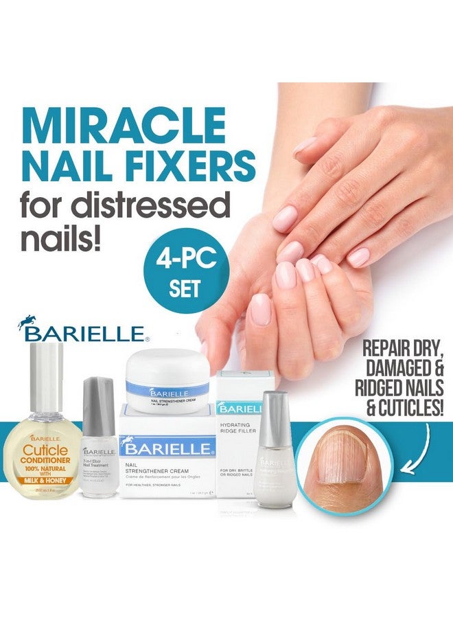 Barielle Miracle Nail Fixers Collection: 4-PC Nail Strengthening, Cuticle Care & Nail Treatment Collection - Image 2