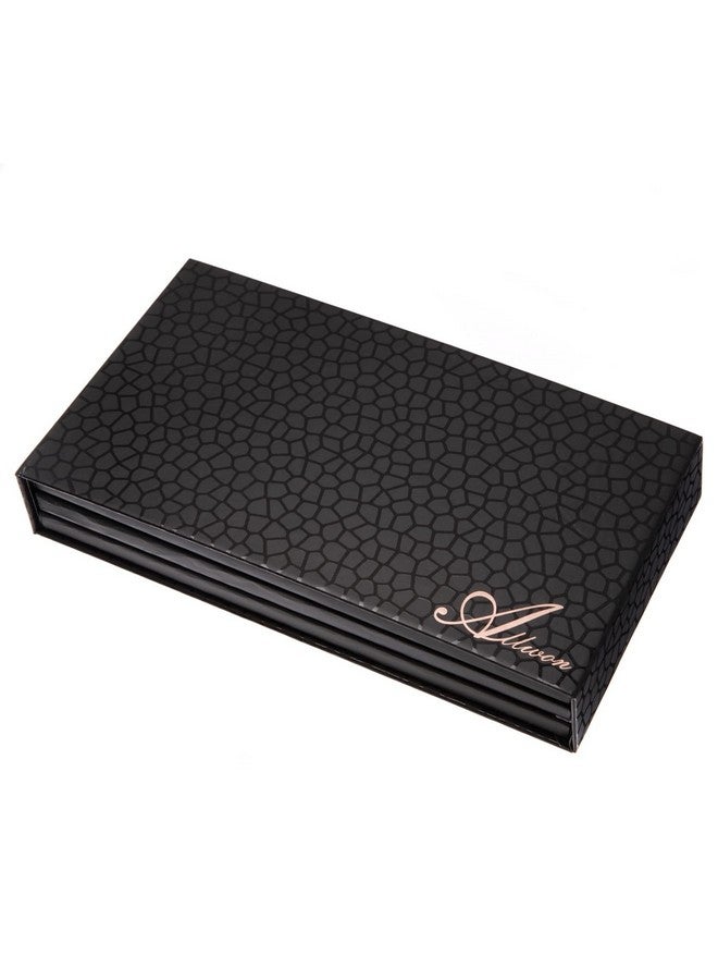 Allwon 3Layer Rotation Magnetic Palette 3 In1 Empty Makeup Palette Storage Box For Eyeshadow Lipstick Blush Powder (Black) - Image 3
