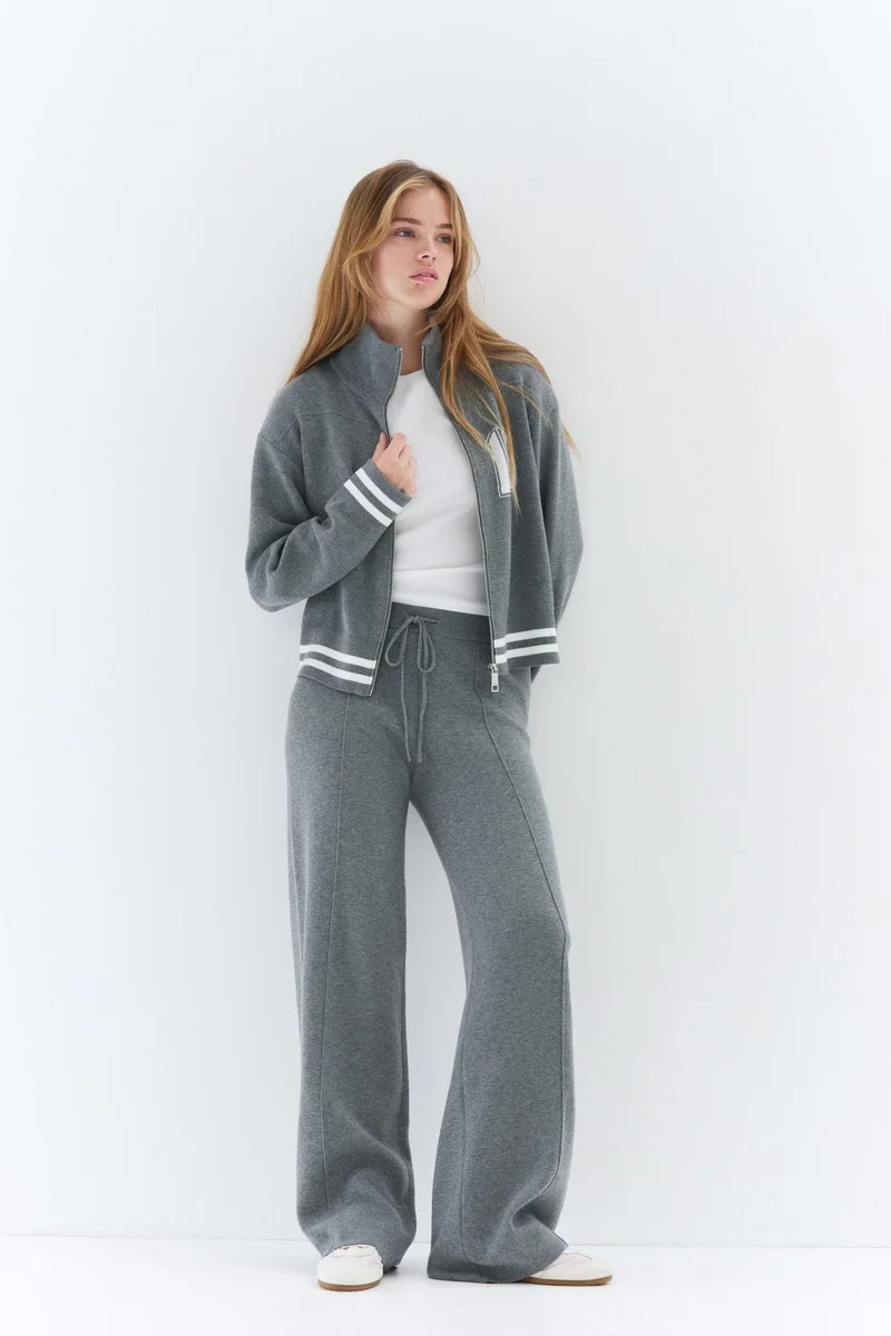 اتش اند ام بنطلون محبوك برباط