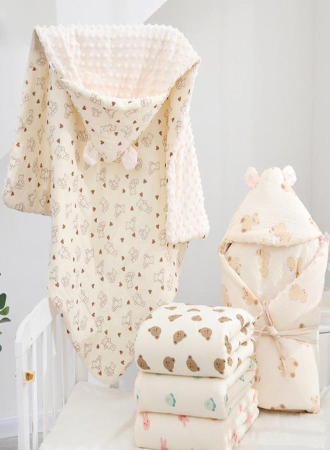 MINI MAVIN Milestone Blanket for Baby | Super Soft Polar Fleece Thin AC Blanket | Newborn Baby Gift Set | Swaddle wrap | Pram Cover | 9 Milestone Cards ((Wrapper_Elephant_Cloud)) - Image 5