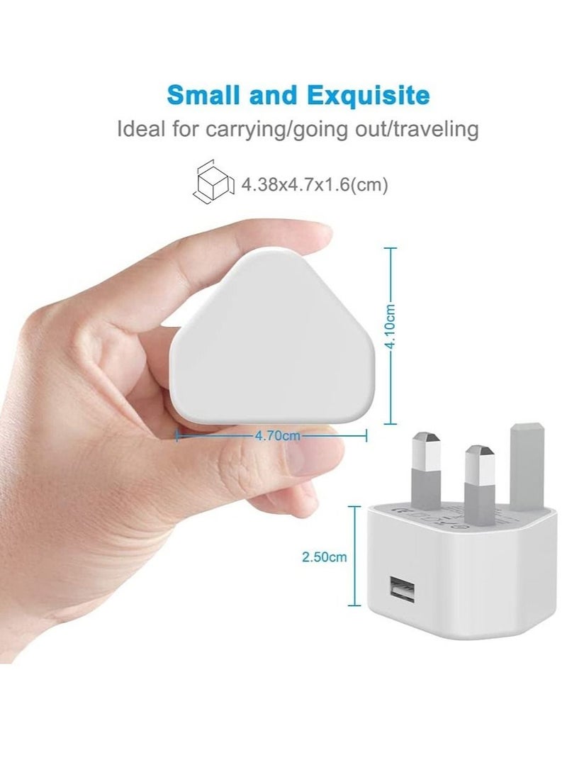 ELTRAZONE - 5V 1A Power Adapter Supply, USB Charger Cable and Plug Compatible for i Phone 5S, 6, 6S, 6 Plus, 6S Plus, 7, 7 Plus, 8, 8 Plus, XS, X, XS Max, 11, XR, i Pod Touch 5G Power Cord - Image 1
