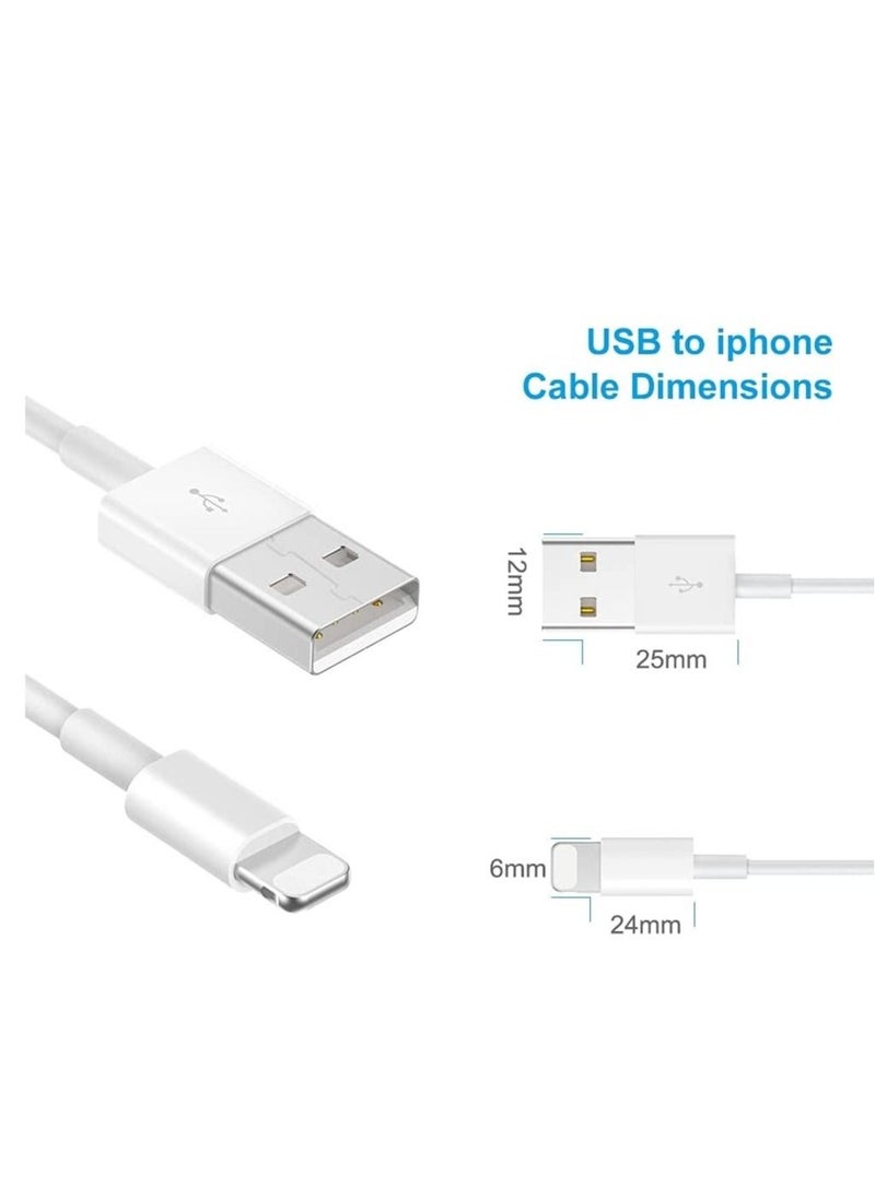 ELTRAZONE - 5V 1A Power Adapter Supply, USB Charger Cable and Plug Compatible for i Phone 5S, 6, 6S, 6 Plus, 6S Plus, 7, 7 Plus, 8, 8 Plus, XS, X, XS Max, 11, XR, i Pod Touch 5G Power Cord - Image 1