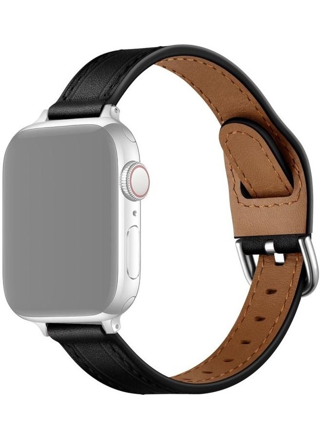 HuHa Replacement Watchband For Apple Watch Series 7/6/5/4/3/2/1/SE 38/40/41mm Black - Image 1