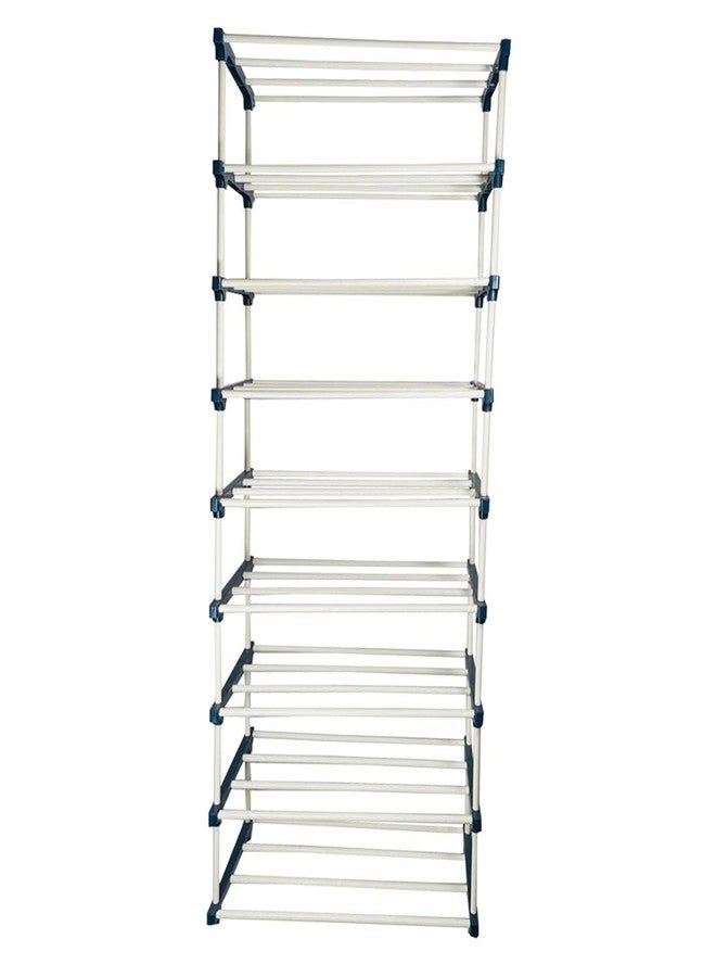 DEMARK 9 Layer Plastic Book Shelf Tall Narrow Storage Rack for Kids and Adults Modern Bookshelf Unit for Nursery, School, Home, and Office, Floor Mount Open - Image 4