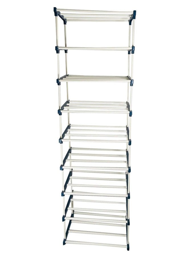DEMARK 9 Layer Plastic Book Shelf Tall Narrow Storage Rack for Kids and Adults Modern Bookshelf Unit for Nursery, School, Home, and Office, Floor Mount Open - Image 3