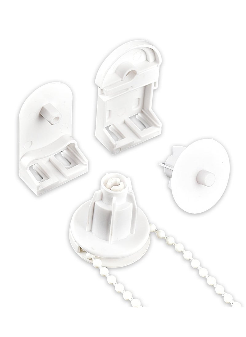 Roller Blind Fittings 25mm Child Safe Plastic Spare Roller Blind with 3m Roller Blind Chain Durable and Versatile Replacement Repair Kit for Windows for Curtain Rods or Roller Blind Brackets
