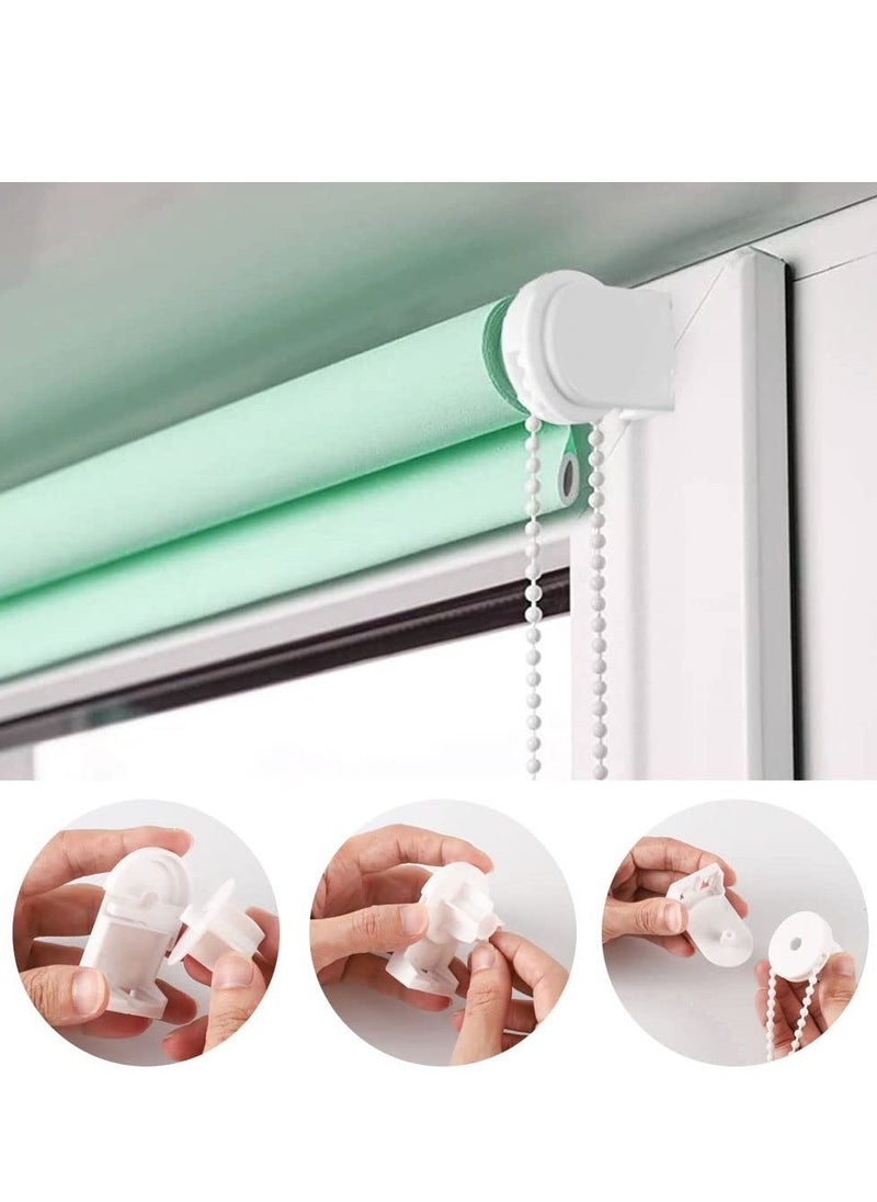 Roller Blind Fittings 25mm Child Safe Plastic Spare Roller Blind with 3m Roller Blind Chain Durable and Versatile Replacement Repair Kit for Windows for Curtain Rods or Roller Blind Brackets