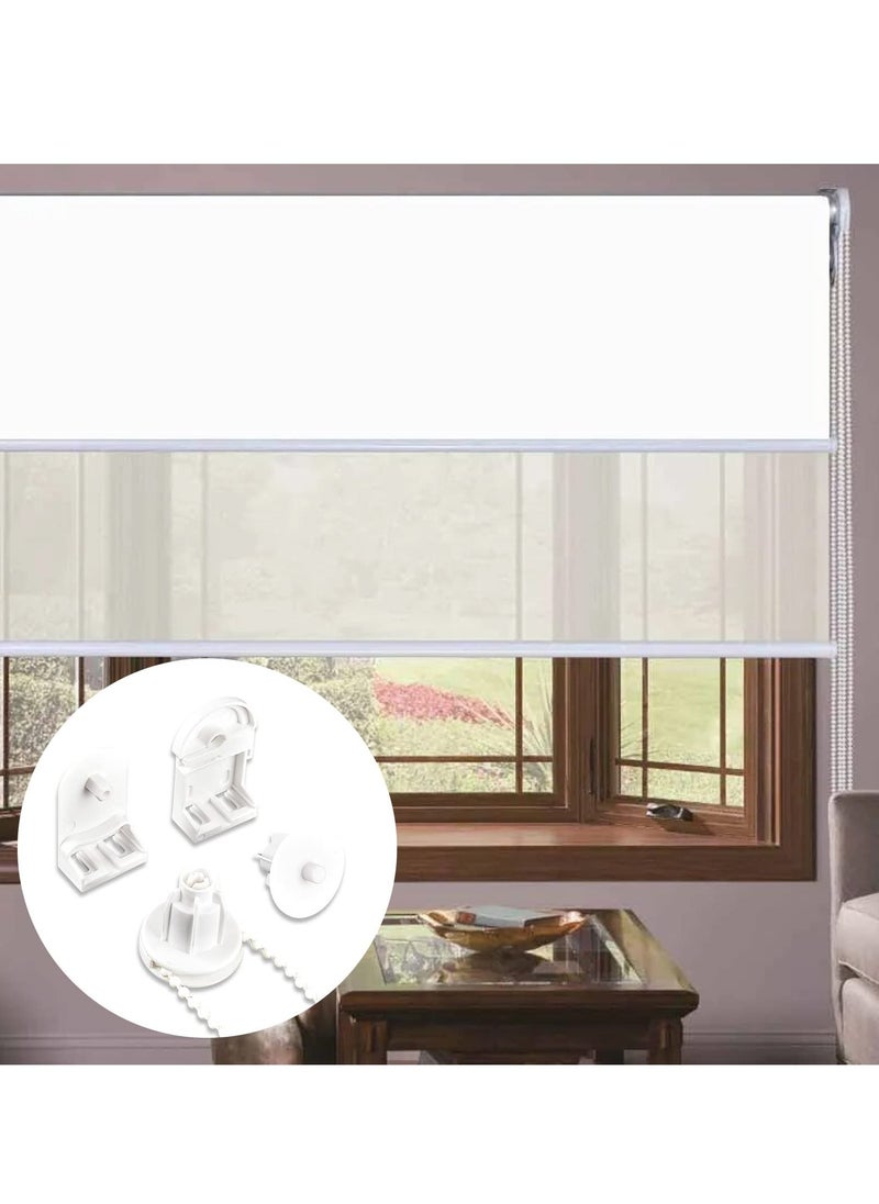Roller Blind Fittings 25mm Child Safe Plastic Spare Roller Blind with 3m Roller Blind Chain Durable and Versatile Replacement Repair Kit for Windows for Curtain Rods or Roller Blind Brackets
