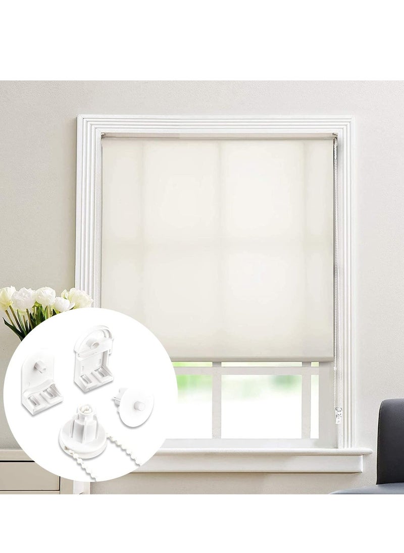 Roller Blind Fittings 25mm Child Safe Plastic Spare Roller Blind with 3m Roller Blind Chain Durable and Versatile Replacement Repair Kit for Windows for Curtain Rods or Roller Blind Brackets