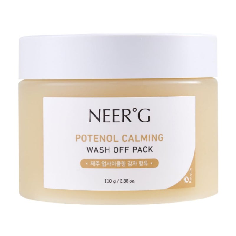 NEERG NEERÂ°G Potenol Calming Wash Off Pack 3.88oz (110g) Soothes Sensitive Skin, Calm with Panthenol - Image 1