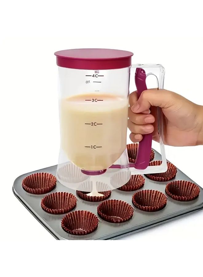 Purple Batter Separator Handheld Measuring Cup For Baking And DIY Projects - Image 2