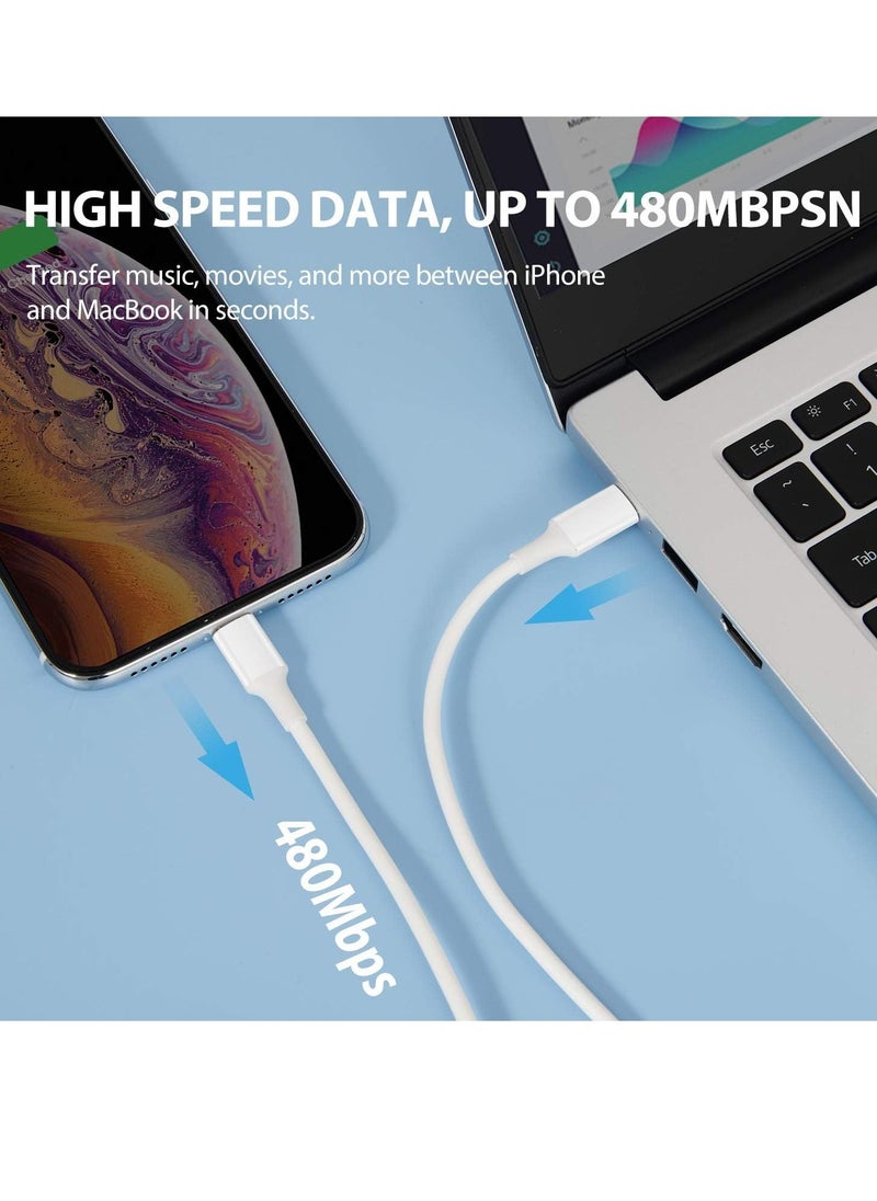 Generic USB C to Lightning Cable 2Pack 3FT [Apple MFi Certified] iPhone 11 Lightning to USB-C Fast Charging Cable Compatible iPhone 12 11/11 Pro/11  - Image 2