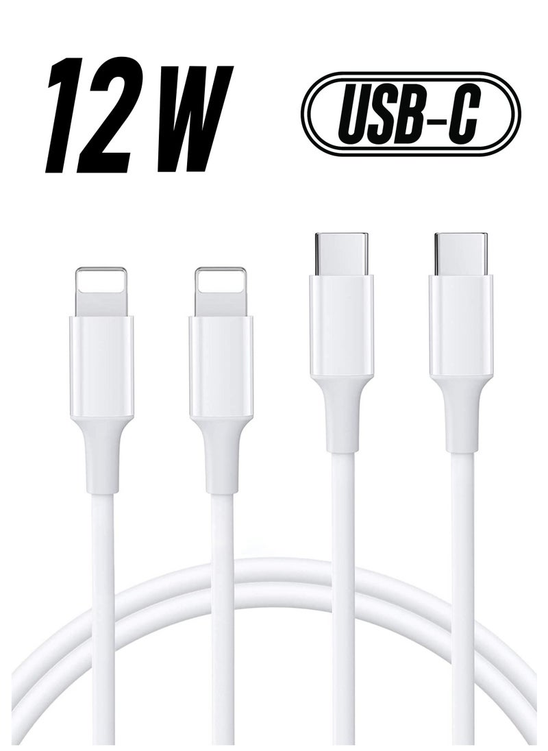 Generic USB C to Lightning Cable 2Pack 3FT [Apple MFi Certified] iPhone 11 Lightning to USB-C Fast Charging Cable Compatible iPhone 12 11/11 Pro/11  - Image 1