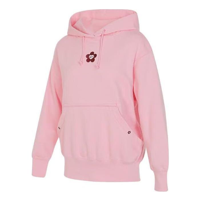 Nike (WMNS) Nike AS NSW VDAY FLC Hoodie GCEL 'Pink' - Image 1