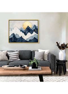 Art Decor Framed Canvas Wall Art of Blue and Gold Mountain Landscape Art Print Wall Decor for Home Office Living Room Bedroom Gifting - pzsku/Z893BDBE42007E360576AZ/45/_/1726057179/65e8fba9-f538-4039-b1b6-20375eeb2141