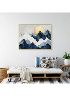 Art Decor Framed Canvas Wall Art of Blue and Gold Mountain Landscape Art Print Wall Decor for Home Office Living Room Bedroom Gifting - pzsku/Z893BDBE42007E360576AZ/45/_/1726140123/806b45c8-003b-46cb-bcc3-0b2cc3c670a9