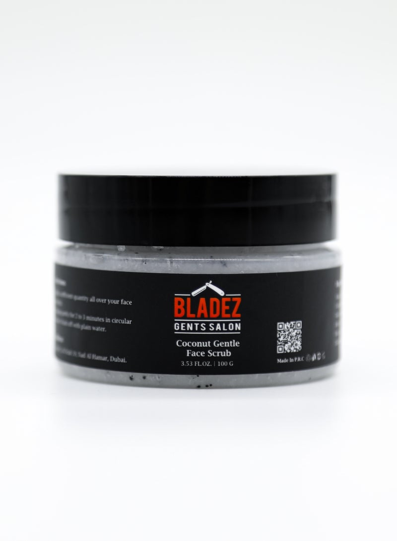 Bladez Coconut Gentle Face Scrub, Natural Ingredients, Deep Cleaning and Rejuvenating - Image 1