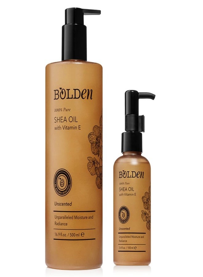 BOLDEN SHEA OIL with Vitamin E | 100% Natural | Unparalleled Moisture & Radiance for Skin & Hair | UNSCENTED | 16.9 Fl Oz - Image 4