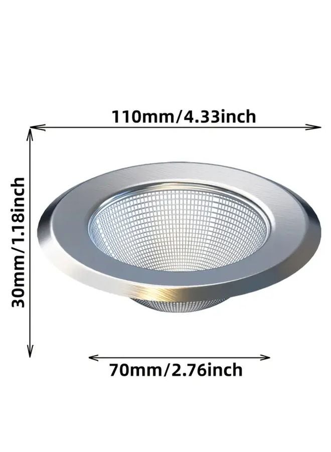 Stainless Steel Kitchen Sink Drain Filter Stopper 2 Pieces Anti Clog Strainer - Image 4