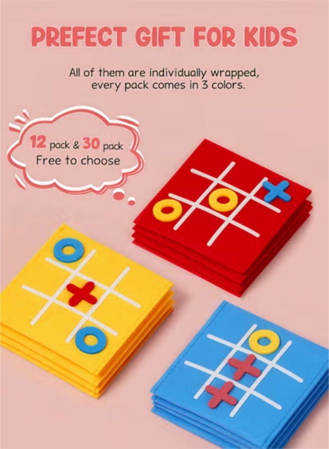 fantasize Tic Tac Toe Mini Board Game Toy, 12 Pack 3 Color Mini Tic Tac Packs for Kids and Family, Birthday Party Favors, Goody Bag, Fun Indoor Game Night Activity, Gifts for Students - Image 2