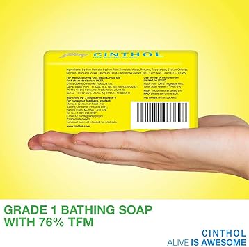 Cinthol Lime Soap 100g Pack of 4 with 100g Free - Image 5