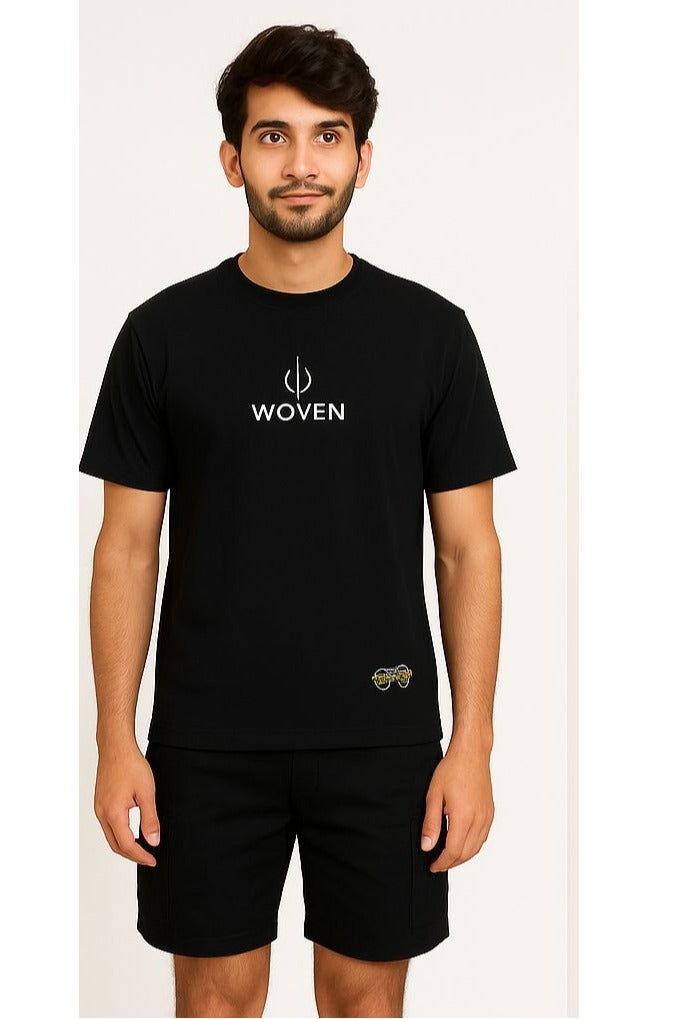 Woven Men’s Summer Co-ord Set (Shirt & Shorts) – Casual & Trendy | All Sizes Available - Image 1