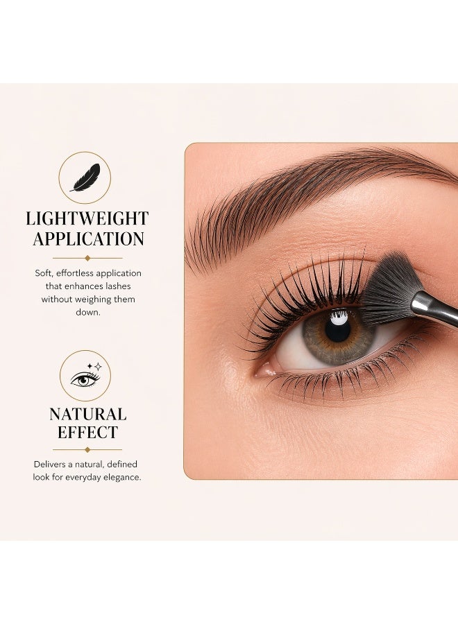 Lash Separator Brush – Mascara Finishing Brush for Clump-Free Lashes – Precision Fan Brush for Separating, Defining & Refining Mascara – Lightweight Lash Comb Brush – Milana Leesa - Image 5