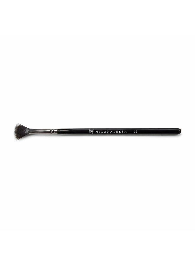 Lash Separator Brush – Mascara Finishing Brush for Clump-Free Lashes – Precision Fan Brush for Separating, Defining & Refining Mascara – Lightweight Lash Comb Brush – Milana Leesa - Image 1