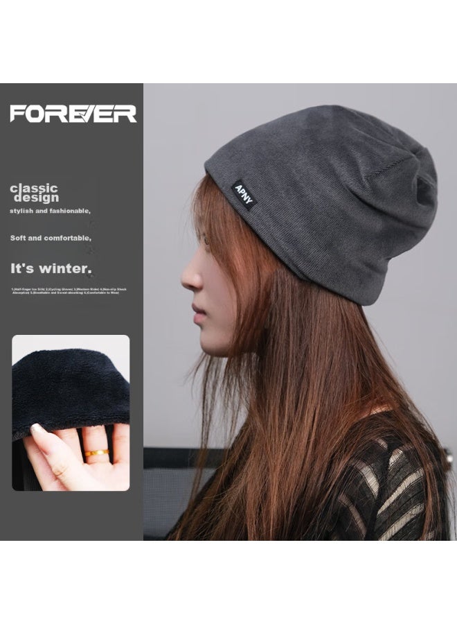 Forever Cycling Cap, Warm Ear Protection, Outdoor Sports Windproof, Cold-resistant Fleece, Bicycle Helmet For Winter, Gray - Image 3