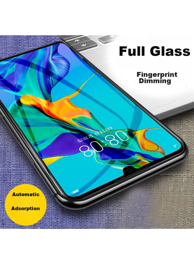 Hotfire Full Screen Tempered Glass Screen Protector For Huawei P30, Full Screen Protective Film For Huawei P30, Non-Water-Cooled Full Glass Film, Black - Image 5