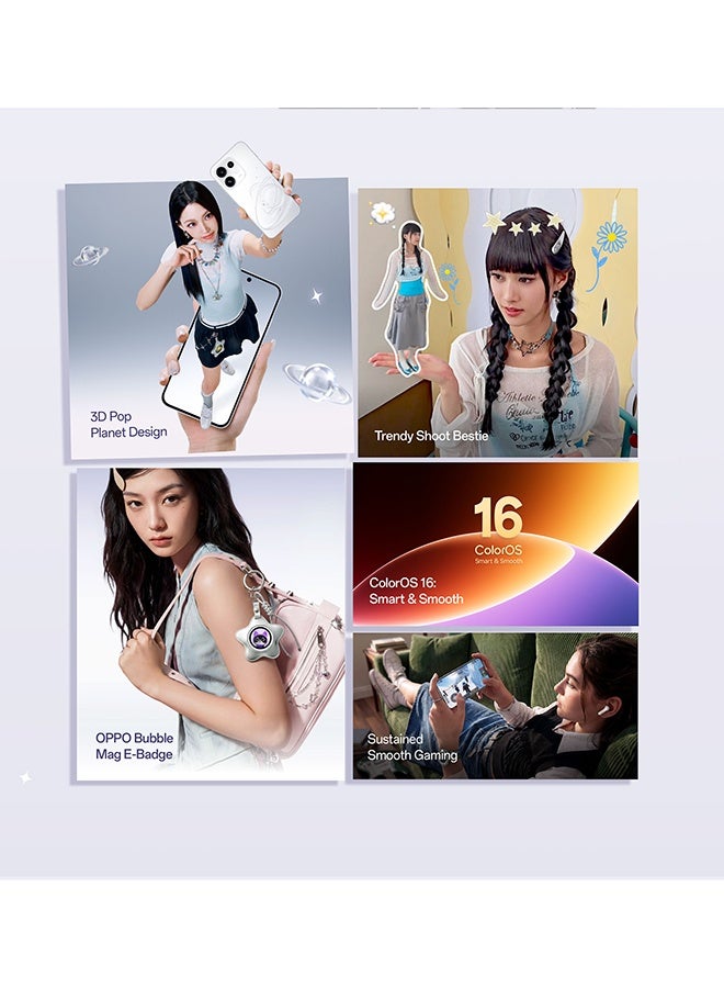 OPPO Reno16 5G Dual SIM and eSIM Twilight Violet 12GB RAM 256GB with FREE Enco Buds 3 Pro, Google Cloud Storage, Spotify Premium and VIP Card Warranty – Middle East Version - Image 2