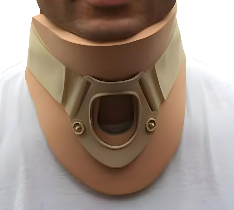 Alpha Medical Universal Philadelphia Cervical Neck Support Collar Adjustable Firm Foam Neck Brace with Tracheostomy Opening WaterResistant Ideal for Injury Recovery Rehabilitation - Image 3