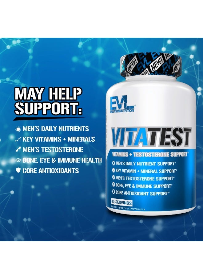 EVLUTION NUTRITION - EVLution Nutrition, VitaTest, Men's Nutrient Complex, 90 Tablets - Image 1