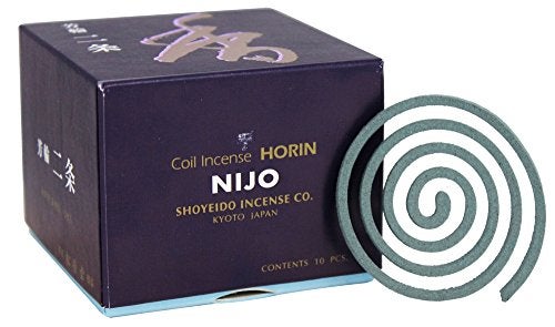 Shoyeido Incense Coils, Nijo (Avenue of The Villa) 1set - Image 2